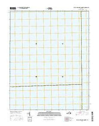 East of New Point Comfort Virginia Current topographic map, 1:24000 scale, 7.5 X 7.5 Minute, Year 2016