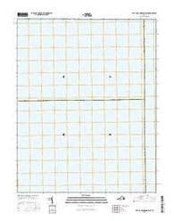 East of Poquoson East Virginia Current topographic map, 1:24000 scale, 7.5 X 7.5 Minute, Year 2016