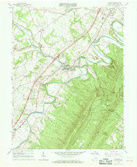 Edinburg Virginia Historical topographic map, 1:24000 scale, 7.5 X 7.5 Minute, Year 1966