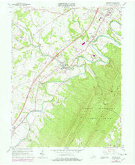 Edinburg Virginia Historical topographic map, 1:24000 scale, 7.5 X 7.5 Minute, Year 1966