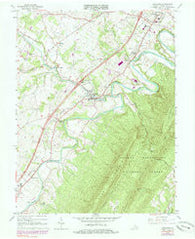 Edinburg Virginia Historical topographic map, 1:24000 scale, 7.5 X 7.5 Minute, Year 1966