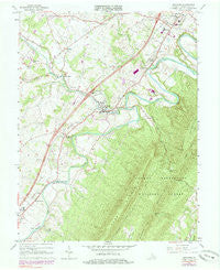 Edinburg Virginia Historical topographic map, 1:24000 scale, 7.5 X 7.5 Minute, Year 1966