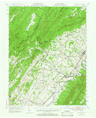 Edinburg Virginia Historical topographic map, 1:62500 scale, 15 X 15 Minute, Year 1947