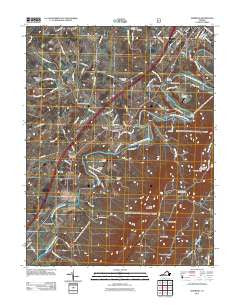 Edinburg Virginia Historical topographic map, 1:24000 scale, 7.5 X 7.5 Minute, Year 2011