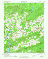 Eggleston Virginia Historical topographic map, 1:24000 scale, 7.5 X 7.5 Minute, Year 1965