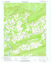 Eggleston Virginia Historical topographic map, 1:24000 scale, 7.5 X 7.5 Minute, Year 1965