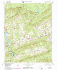 Eggleston Virginia Historical topographic map, 1:24000 scale, 7.5 X 7.5 Minute, Year 1965