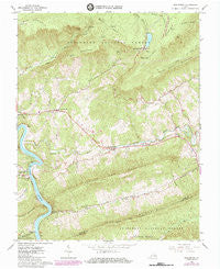 Eggleston Virginia Historical topographic map, 1:24000 scale, 7.5 X 7.5 Minute, Year 1965