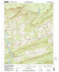 Eggleston Virginia Historical topographic map, 1:24000 scale, 7.5 X 7.5 Minute, Year 1998
