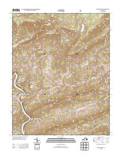 Eggleston Virginia Historical topographic map, 1:24000 scale, 7.5 X 7.5 Minute, Year 2013
