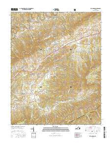 Elk Garden Virginia Current topographic map, 1:24000 scale, 7.5 X 7.5 Minute, Year 2016
