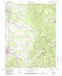 Elkton East Virginia Historical topographic map, 1:24000 scale, 7.5 X 7.5 Minute, Year 1965