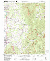 Elkton East Virginia Historical topographic map, 1:24000 scale, 7.5 X 7.5 Minute, Year 1997