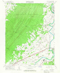 Elkton West Virginia Historical topographic map, 1:24000 scale, 7.5 X 7.5 Minute, Year 1965