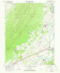 Elkton West Virginia Historical topographic map, 1:24000 scale, 7.5 X 7.5 Minute, Year 1965