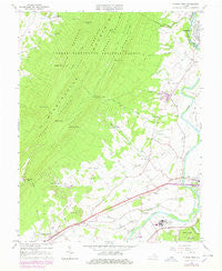 Elkton West Virginia Historical topographic map, 1:24000 scale, 7.5 X 7.5 Minute, Year 1965