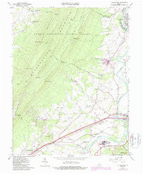 Elkton West Virginia Historical topographic map, 1:24000 scale, 7.5 X 7.5 Minute, Year 1965