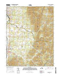 Elkton East Virginia Current topographic map, 1:24000 scale, 7.5 X 7.5 Minute, Year 2016