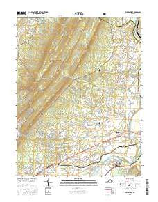 Elkton West Virginia Current topographic map, 1:24000 scale, 7.5 X 7.5 Minute, Year 2016