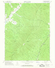 Elliott Knob Virginia Historical topographic map, 1:24000 scale, 7.5 X 7.5 Minute, Year 1967