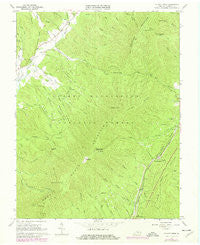 Elliott Knob Virginia Historical topographic map, 1:24000 scale, 7.5 X 7.5 Minute, Year 1967