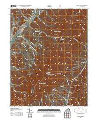 Elliott Knob Virginia Historical topographic map, 1:24000 scale, 7.5 X 7.5 Minute, Year 2011
