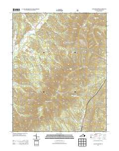 Elliott Knob Virginia Historical topographic map, 1:24000 scale, 7.5 X 7.5 Minute, Year 2013