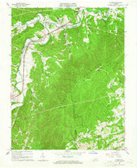 Elliston Virginia Historical topographic map, 1:24000 scale, 7.5 X 7.5 Minute, Year 1963