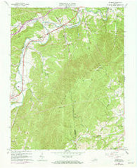 Elliston Virginia Historical topographic map, 1:24000 scale, 7.5 X 7.5 Minute, Year 1963