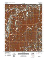 Elliston Virginia Historical topographic map, 1:24000 scale, 7.5 X 7.5 Minute, Year 2010