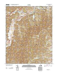 Elliston Virginia Historical topographic map, 1:24000 scale, 7.5 X 7.5 Minute, Year 2013