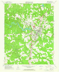Emporia Virginia Historical topographic map, 1:24000 scale, 7.5 X 7.5 Minute, Year 1963
