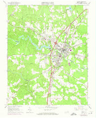 Emporia Virginia Historical topographic map, 1:24000 scale, 7.5 X 7.5 Minute, Year 1963