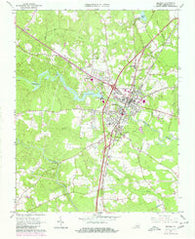 Emporia Virginia Historical topographic map, 1:24000 scale, 7.5 X 7.5 Minute, Year 1963