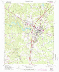 Emporia Virginia Historical topographic map, 1:24000 scale, 7.5 X 7.5 Minute, Year 1963