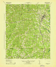 Emporia Virginia Historical topographic map, 1:62500 scale, 15 X 15 Minute, Year 1942