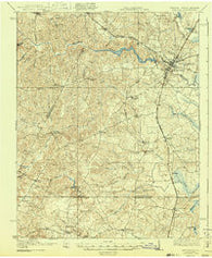 Emporia Virginia Historical topographic map, 1:62500 scale, 15 X 15 Minute, Year 1919