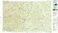 Emporia Virginia Historical topographic map, 1:100000 scale, 30 X 60 Minute, Year 1990