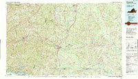 Emporia Virginia Historical topographic map, 1:100000 scale, 30 X 60 Minute, Year 1990