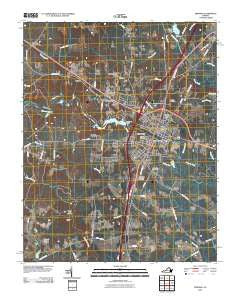 Emporia Virginia Historical topographic map, 1:24000 scale, 7.5 X 7.5 Minute, Year 2010