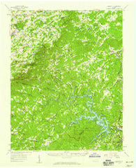 Endicott Virginia Historical topographic map, 1:62500 scale, 15 X 15 Minute, Year 1957
