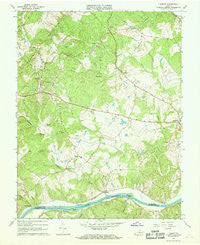Esmont Virginia Historical topographic map, 1:24000 scale, 7.5 X 7.5 Minute, Year 1967