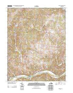 Esmont Virginia Historical topographic map, 1:24000 scale, 7.5 X 7.5 Minute, Year 2013