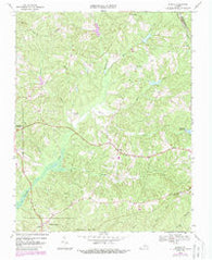 Eureka Virginia Historical topographic map, 1:24000 scale, 7.5 X 7.5 Minute, Year 1968
