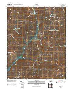 Eureka Virginia Historical topographic map, 1:24000 scale, 7.5 X 7.5 Minute, Year 2010