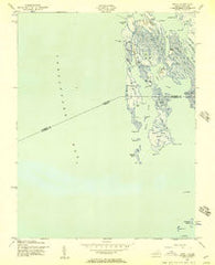 Ewell Maryland Historical topographic map, 1:24000 scale, 7.5 X 7.5 Minute, Year 1942