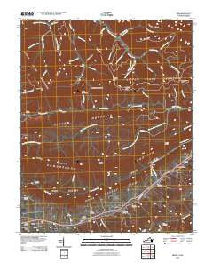 Ewing Virginia Historical topographic map, 1:24000 scale, 7.5 X 7.5 Minute, Year 2010
