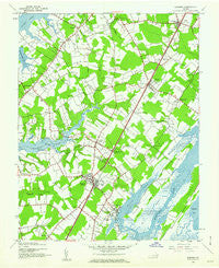 Exmore Virginia Historical topographic map, 1:24000 scale, 7.5 X 7.5 Minute, Year 1943