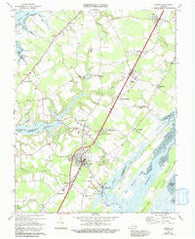 Exmore Virginia Historical topographic map, 1:24000 scale, 7.5 X 7.5 Minute, Year 1968
