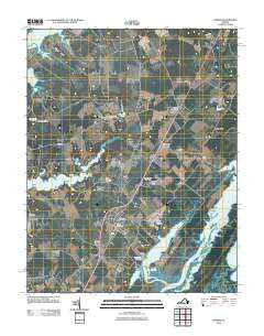 Exmore Virginia Historical topographic map, 1:24000 scale, 7.5 X 7.5 Minute, Year 2011